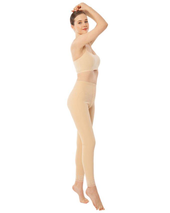 REF 126 Hooked Waist - Ankle / Reinforced Liposuction Garment