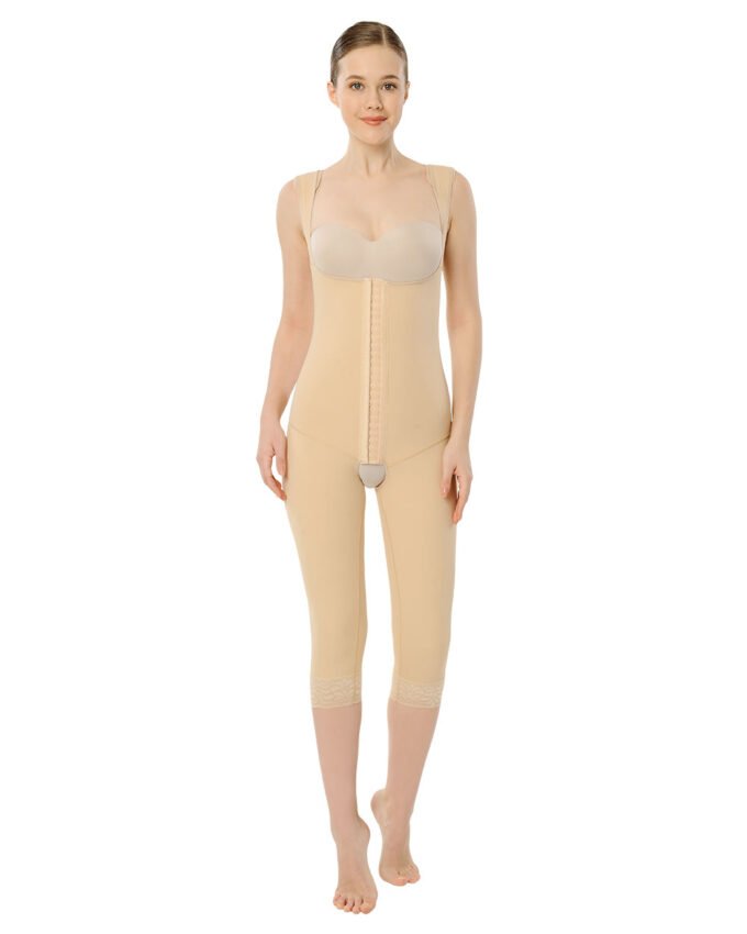 REF 217 Hooked Under Breast-Below Knee Full Closed Back Liposuction Garment
