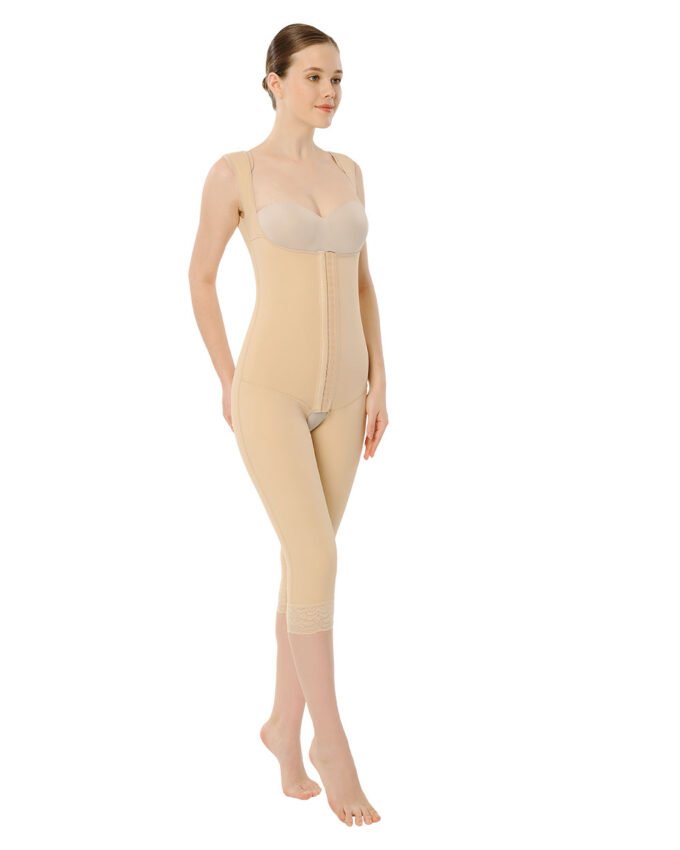 REF 217 Hooked Under Breast-Below Knee Full Closed Back Liposuction Garment