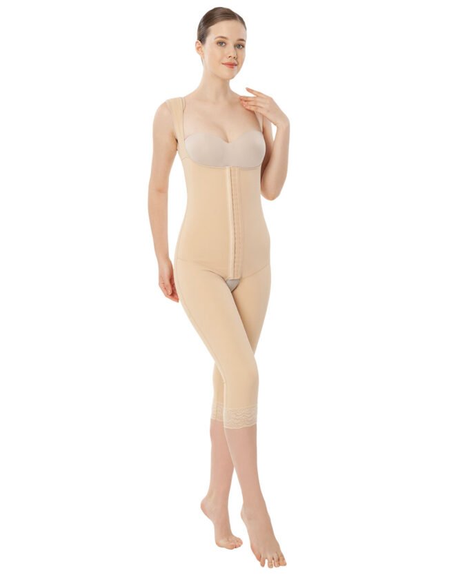 REF 217 Hooked Under Breast-Below Knee Full Closed Back Liposuction Garment