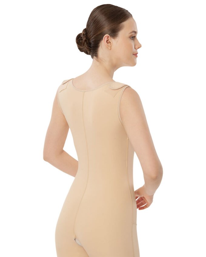 REF 217 Hooked Under Breast-Below Knee Full Closed Back Liposuction Garment
