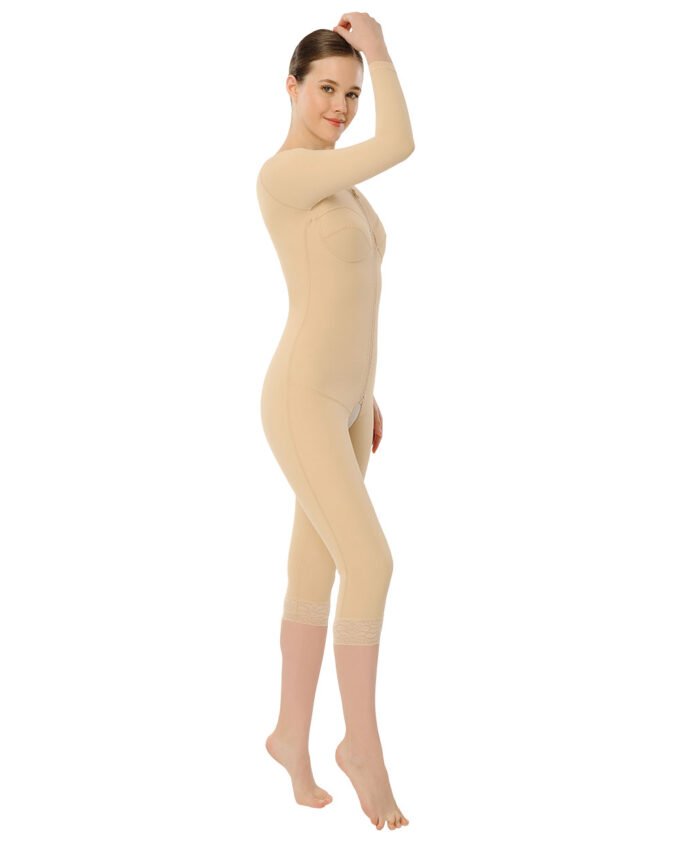 REF 224 Zippered Full Body Sleeved Liposuction Garment