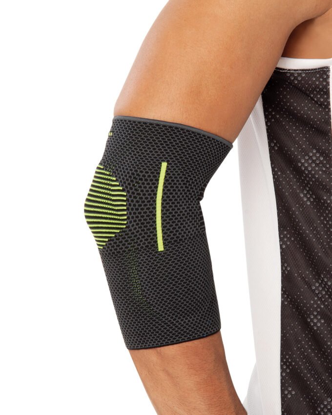 REF 458 Knitted Elbow Support (With Silicone)