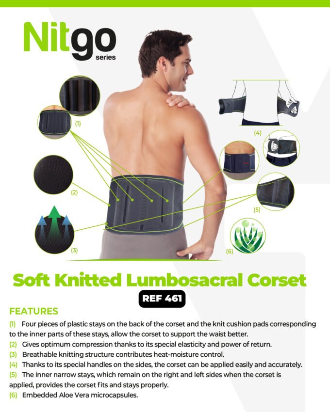 REF 461 Knitted Lumbosacral Corset