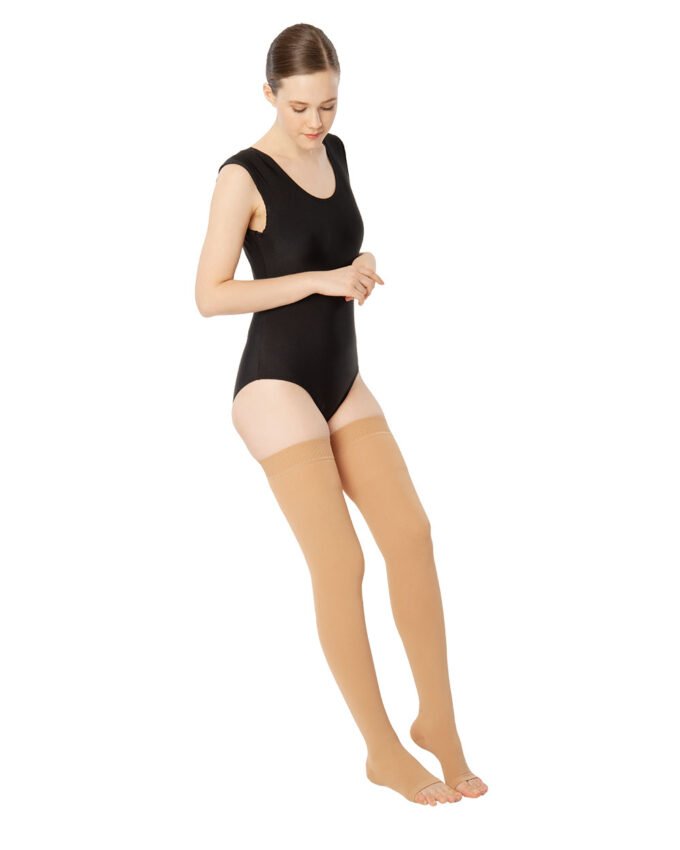 REF 911 Thigh High Varicose Stocking (Open Toe)