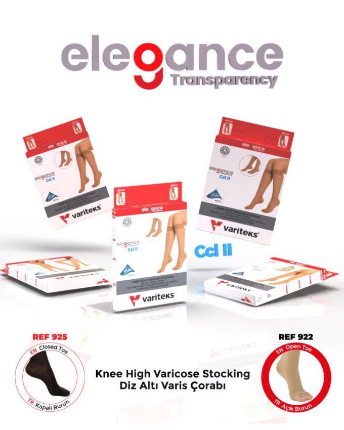 REF 925 Knee High Varicose Stocking (Closed Toe)