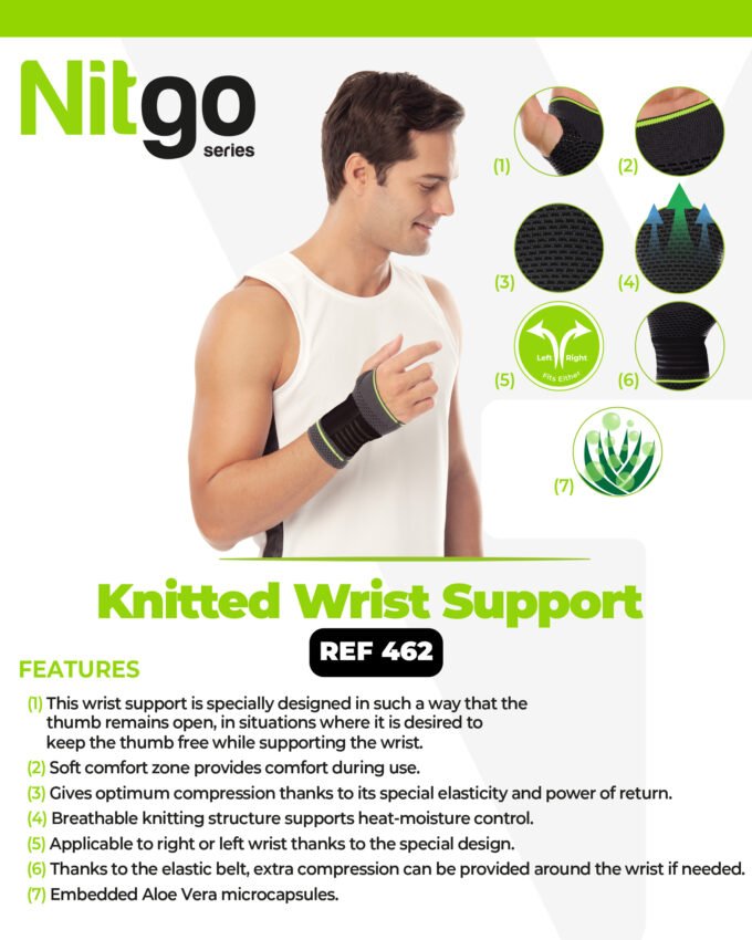 REF 462 Knitted Wrist Support