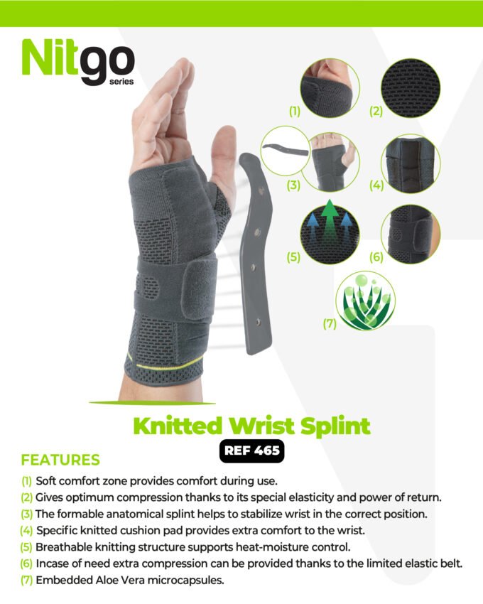 REF 465 Knitted Wrist Splint
