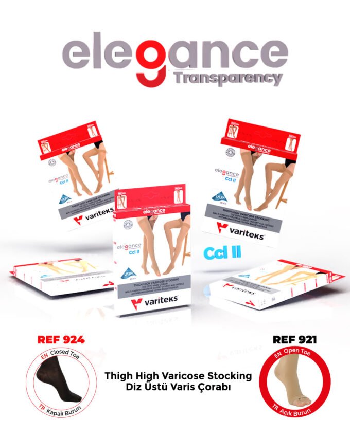 REF 924 Thigh High Varicose Stocking (Closed Toe)